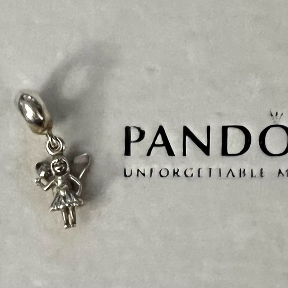 Pandora 14kt gold/silver fairy charm for bracelet - Picture 6 of 6